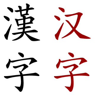 Traditional vs Simplified Kanji